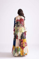 Bluey Blouse , Magnolia Cape, Magnolia Lehenga